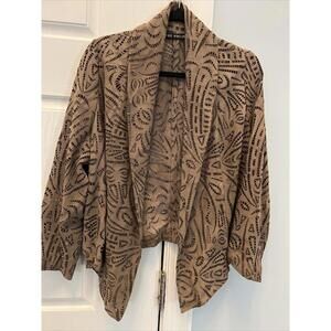THE WRIGHTS Brown Suede Cut-Out Blazer Size XL ( Chest 42)   T1